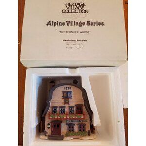 "Metterniche Wurst" #5618-9 Heritage Village Collection Alpine Village Series